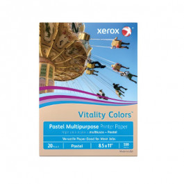 8.5X11 10M 20# (75 GSM) Tan Xerox 30% PCW Recycled Multipurpose Pastel Colo