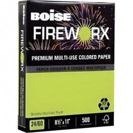 8.5X11 12M 24/60# Lightning Lime Boise Brites Fireworx 30% Recyc 5000 Shts/