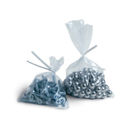 20F-1224 12 X 24 Clear 2 Mil Thickness Clear Flat Poly Bag FDA Approved, 10