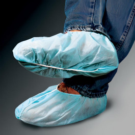 28033B X-Large Blue Spunbond-Polypropylene Shoe Cover Non-Skid Sole 150 Pai