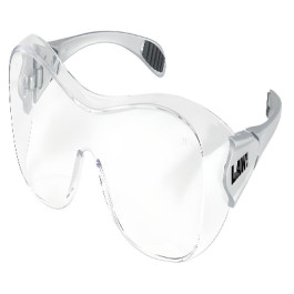 OG110AF Law Series Clear Antifog OTG Safety Glasses Scratch Resistant Lens,