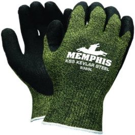 9389M Kevlar/Stainless Steel Glove Latex Dip, A4,  Medium Black 12Dz/Cs