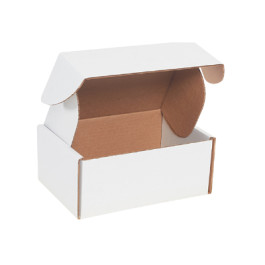9 X 6-1/2 X 4 200# Test White Indestructor Mailer Corrugated Box, Bundle/50