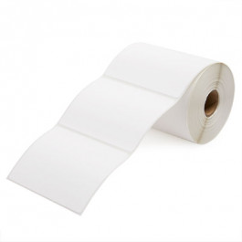 4x3 Inch White Direct Thermal Label Perfed On Roll 1 Inch Core  485each/rol