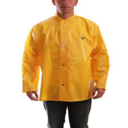 J22207 Small Yellow Iron Eagle 210 Denier Nylon Rain Jacket Snaps For Optio