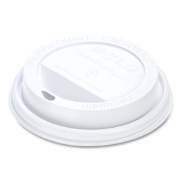 SCCTLP316 Traveler Cappuccino Style Dome Lid Polystyrene White Dome Lid Wit