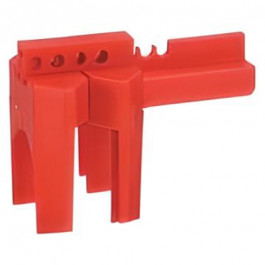 BRDBS07A 4.07 X3-1/20 X5.31 Inch Red Prinzing Small Ball Valve Lockout Devi