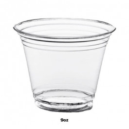 N60109 9 Ounce Clear Polyethylene Terephthalate (PET) Cold Cup, 50 Each/Sle