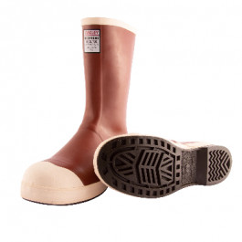 MB228 Mens Size 15 Brick Red Pylon Triple Dipped Neoprene Chevron Outsole S