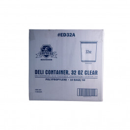 ED32A Empress Deli Container Clear 32 Ounce, 50 Each Per Sleeve  10 Sleeves