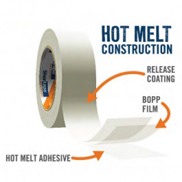 HP200 1.9mil 48mm X 100m Clear Production Grade Hot Melt Packaging Sealing