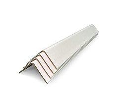 2 X 2 X 36 .09 White Fully Wrapped V-board Edge Protector, 3770 Sheets/pall