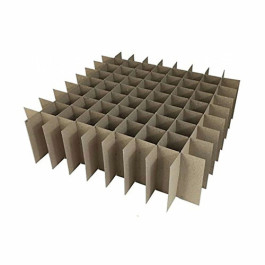 11-5/8" X 11-5/8" 32b Natural Assembled 16-cell Partition, 12/Each/Bundle