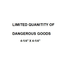 4-1/4" X 4-1/4" Orm-d Printed Label Blank "limited Quanitity Of Dangerou...