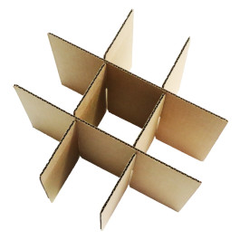 11-1/4" X 11-1/4" X 4" 32 Ect Kraft B-flute 9 Cell Partition, 10Set/Bundle