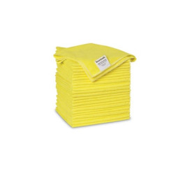 2164039 16" X 16" Yellow Microfiber Cleaning Cloth, Case/8 Packages 24 E...