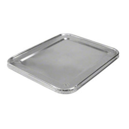 12.81" X 10.44 X 5/8" Hfa Steam Table Pan Lid 1/2 Size Full Curl Edge, 1...