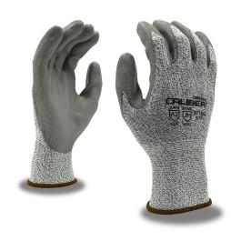 3716G Medium 13-gauge Gray Caliber Hppe Cut Level A2 Resistant Glove With P