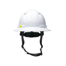 HPT256110VM White Pyramex Ridgeline T2 Full Brim Vented Helmet With Mips, E