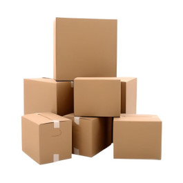 18" X 12" X 12", 200# Test C-flute Kraft Corrugated Box Custom, 25 Each/bun